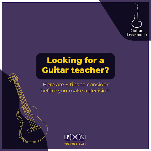Graphic: Looking for a guitar teacher? Here are 6 tips to consider before you make a decision